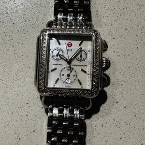 Michele Deco Watch 33mm Silver Steel Bracelet